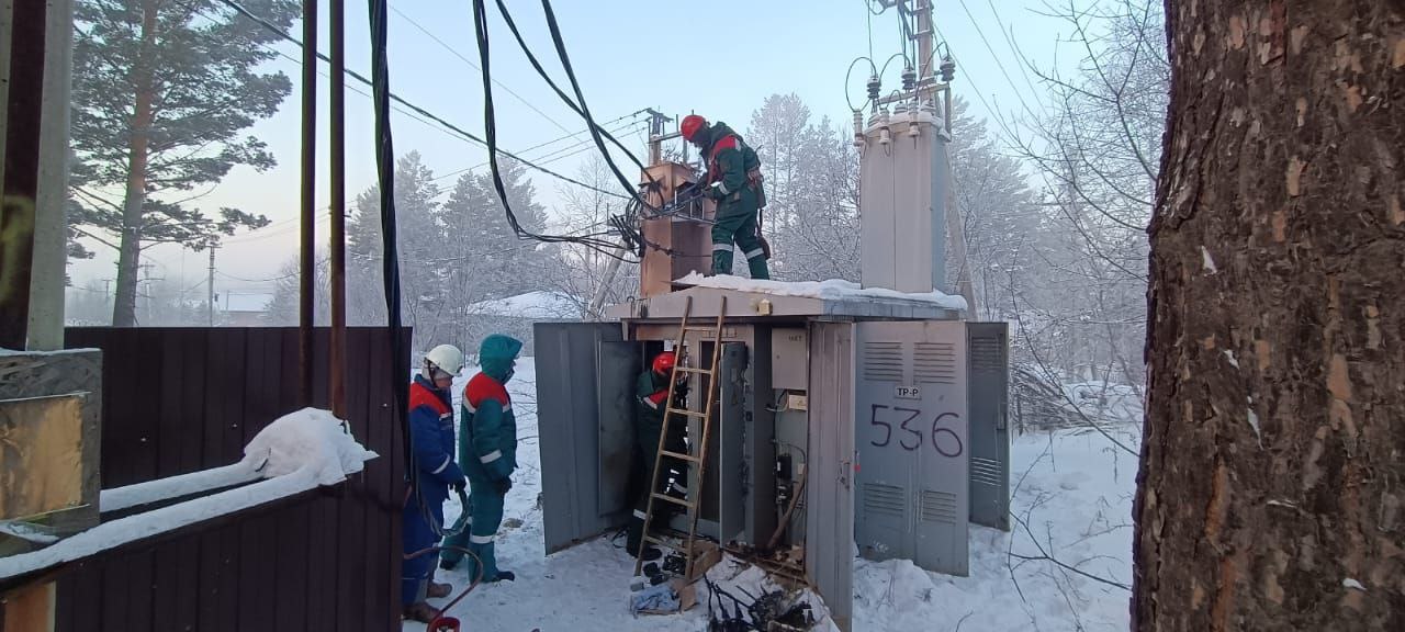 Электричество восстановили под Иркутском после отключения в самую холодную ночь